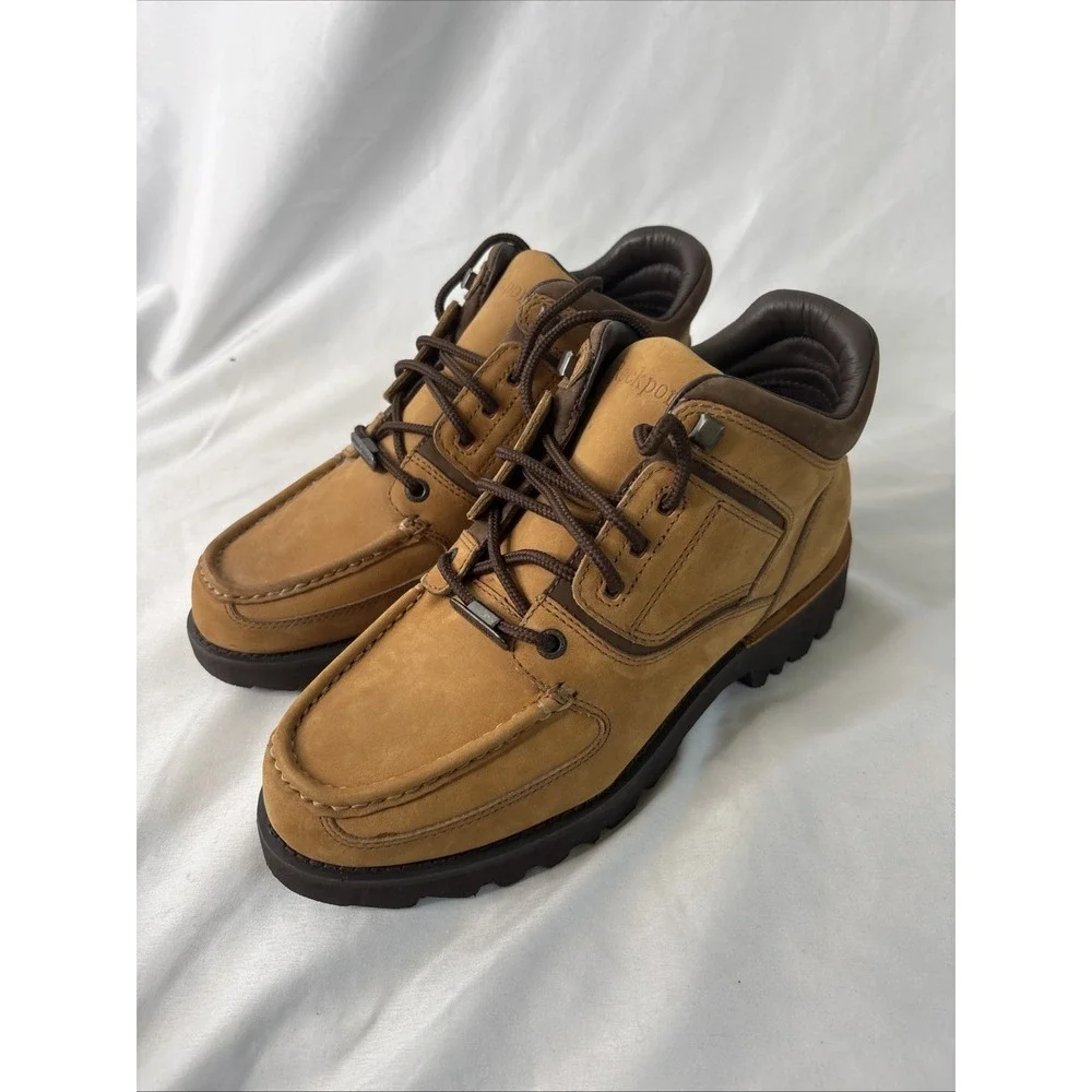 Rockport XCS Umbwe II Trail Boots Men's 8M Wheat Tan Leather Waterproof Hiking
